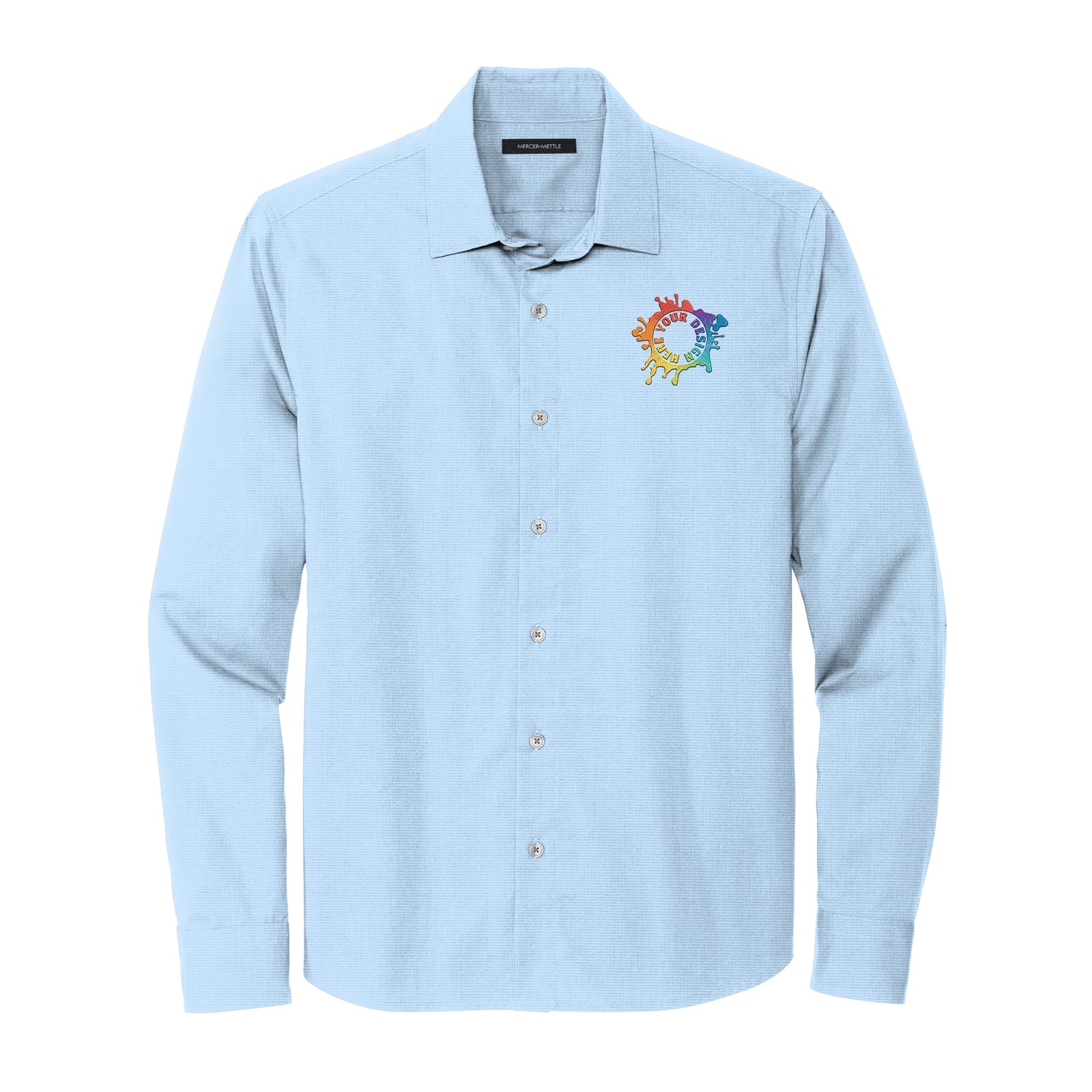 MERCER+METTLE™ Long Sleeve Stretch Woven Shirt Embroidery - Mato & Hash