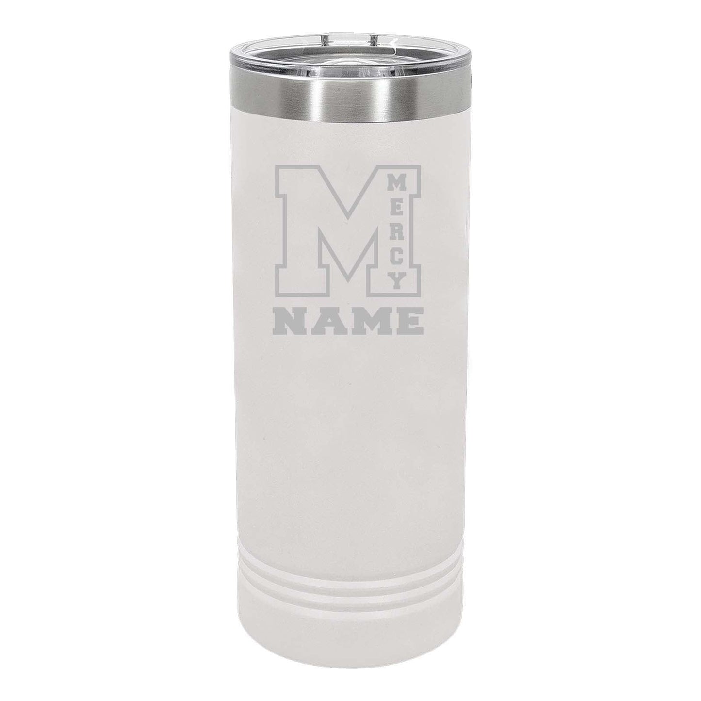 Mercy High School Custom Laser Engraved Name Polar Camel 22 oz. Skinny Tumbler - Mato & Hash