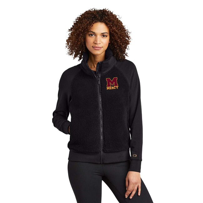 Mercy HS - Mercy M Embroidered Ladies OGIO Sherpa Full-Zip Fleece