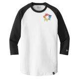 New Era® Heritage Blend 3/4-Sleeve Baseball Raglan Tee Embroidery - Mato & Hash