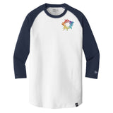 New Era® Heritage Blend 3/4-Sleeve Baseball Raglan Tee Embroidery - Mato & Hash