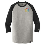 New Era® Heritage Blend 3/4-Sleeve Baseball Raglan Tee Embroidery - Mato & Hash