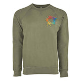 Next Level Unisex Laguna French Terry Raglan Sweatshirt Embroidery - Mato & Hash