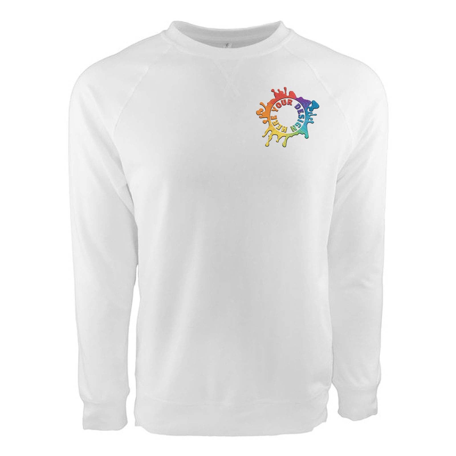 Next Level Unisex Laguna French Terry Raglan Sweatshirt Embroidery - Mato & Hash