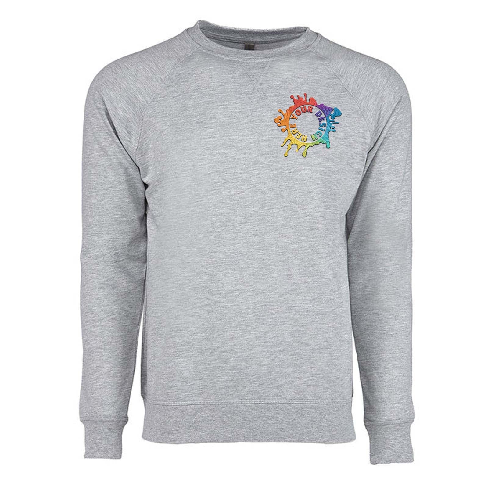 Next Level Unisex Laguna French Terry Raglan Sweatshirt Embroidery - Mato & Hash