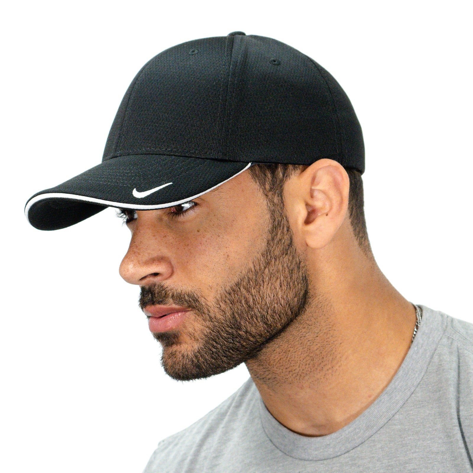 Nike Dri-FIT Mesh Swoosh Flex Sandwich Cap Embroidery - Mato & Hash