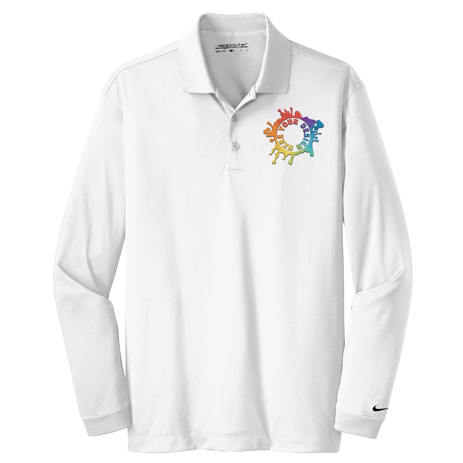 Nike Long Sleeve Dri-FIT Stretch Tech Polo Embroidery - Mato & Hash