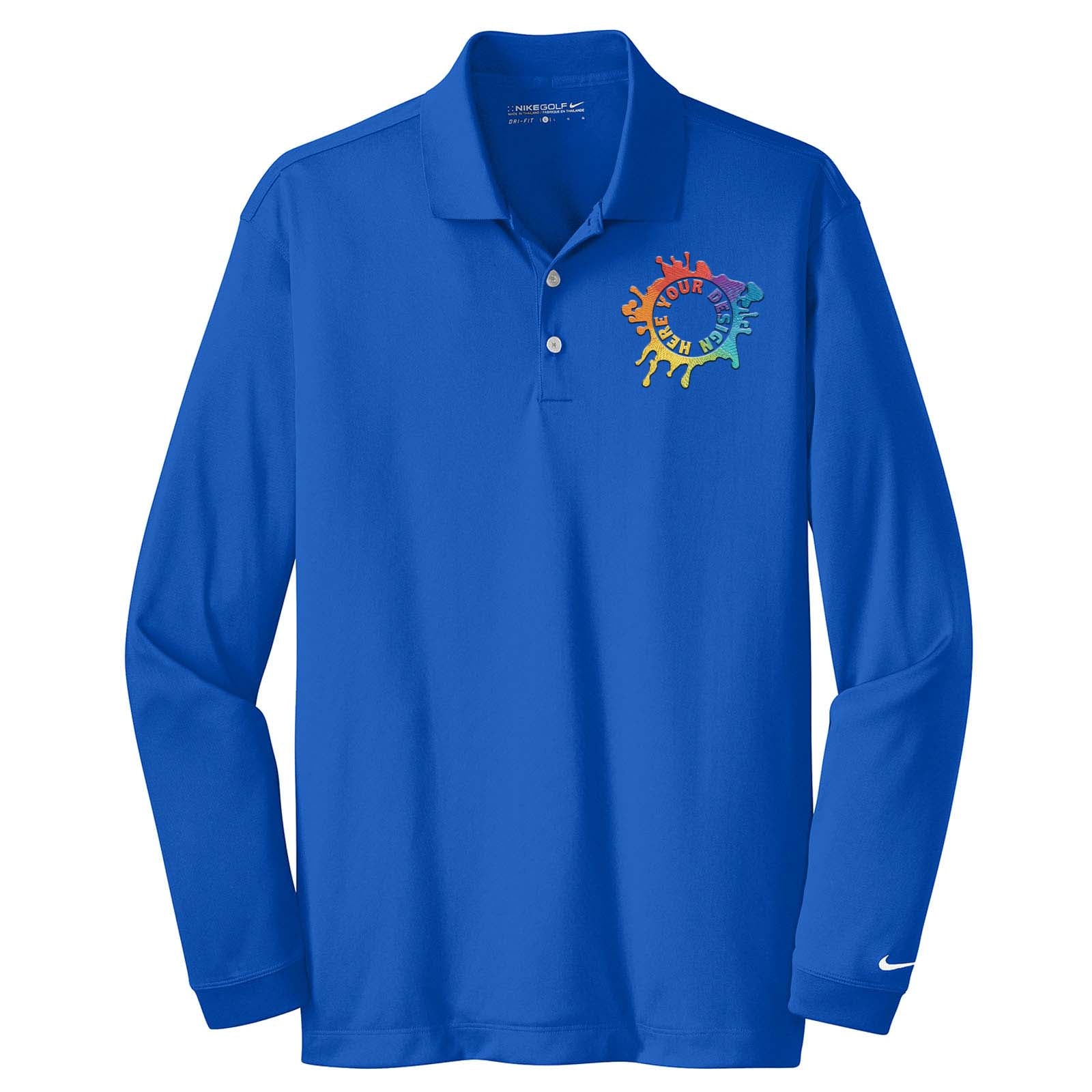 Nike Long Sleeve Dri-FIT Stretch Tech Polo Embroidery - Mato & Hash