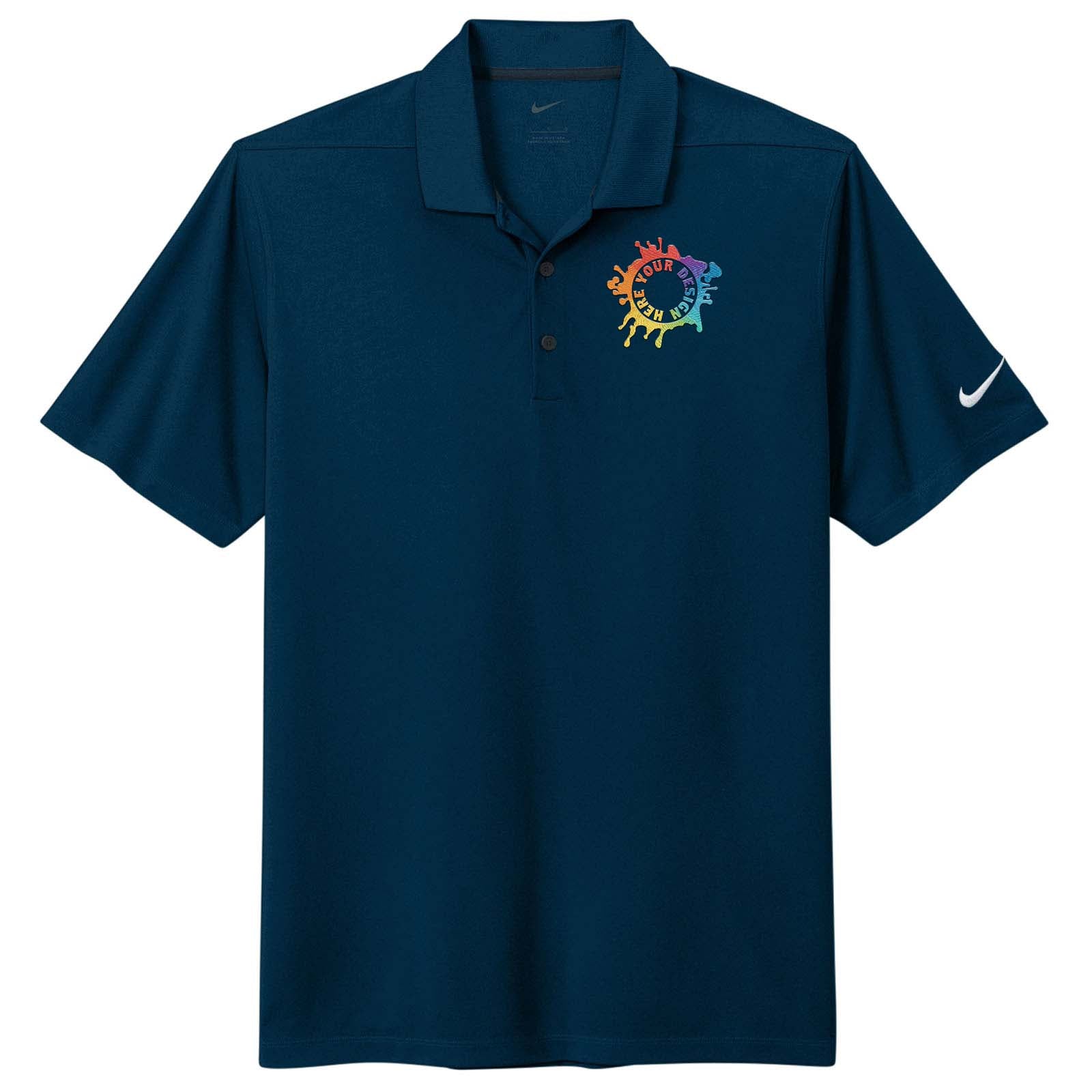 Nike Men's Dri-Fit Micro Piqué 2.0 100% Polyester Polo T-Shirt Alternative Colors Embroidery - Mato & Hash