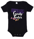Official Candy Tester Halloween Baby Romper