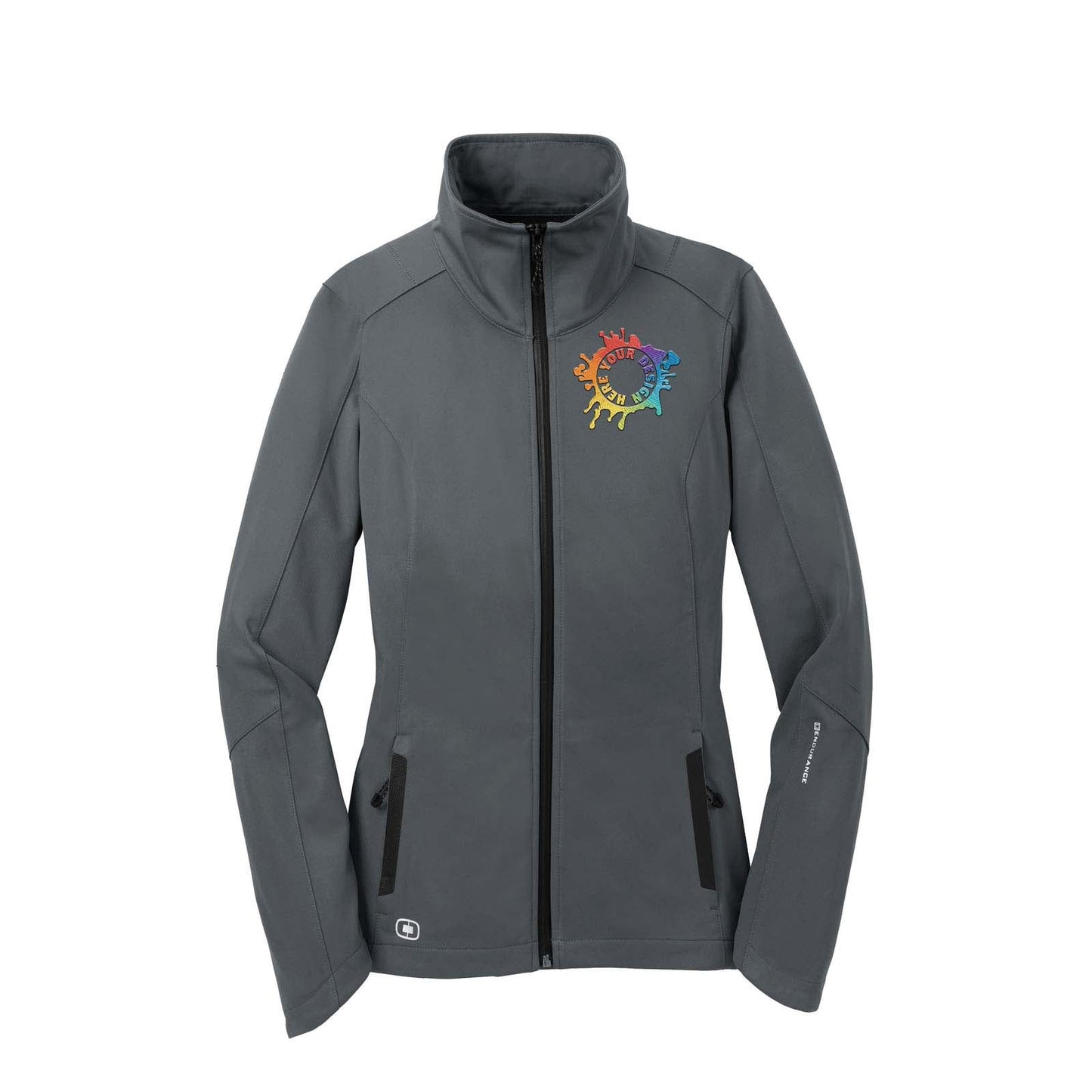 OGIO® ENDURANCE Ladies Crux Soft Shell Jacket Embroidery - Mato & Hash