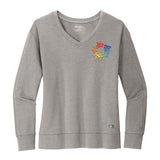 OGIO® Ladies Luuma Flex Long Sleeve V-Neck Custom Embroidery - Mato & Hash