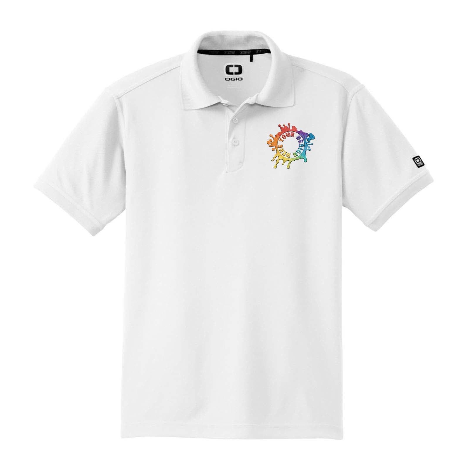Ogio Men's 100% Polyester Caliber 2.0 Polo T-Shirt Embroidery - Mato & Hash