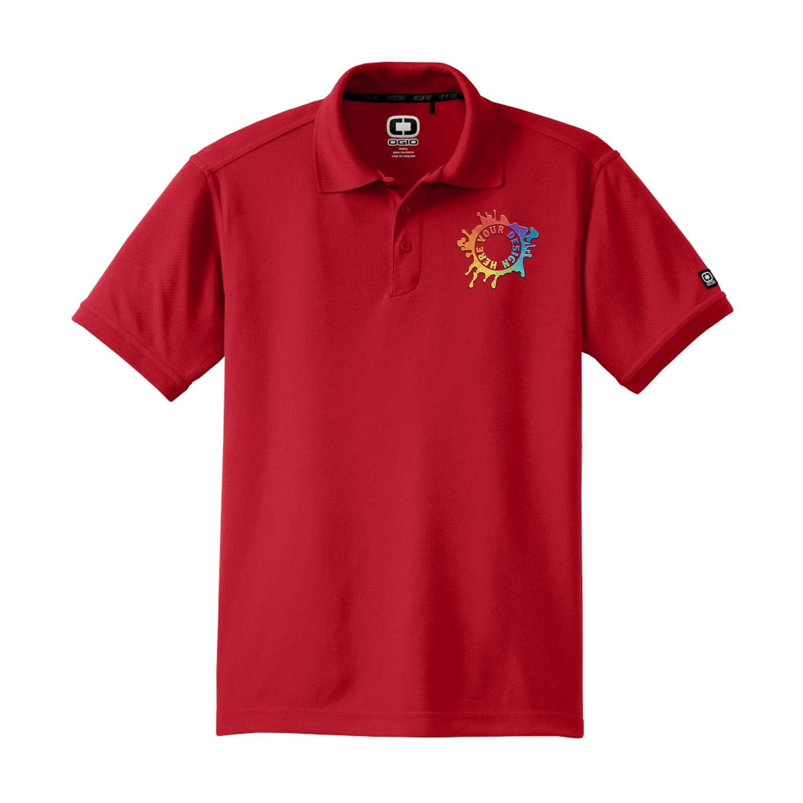 Ogio Men's 100% Polyester Caliber 2.0 Polo T-Shirt Embroidery - Mato & Hash