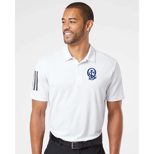 OLS Logo Adidas Men's 3-Stripes Climacool Polo