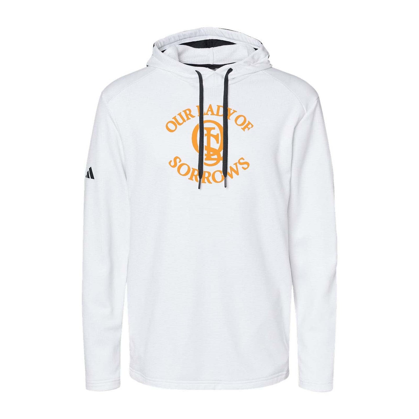 OLS Adidas - Textured Mixed Media Hooded Sweatshirt Printed - Mato & Hash