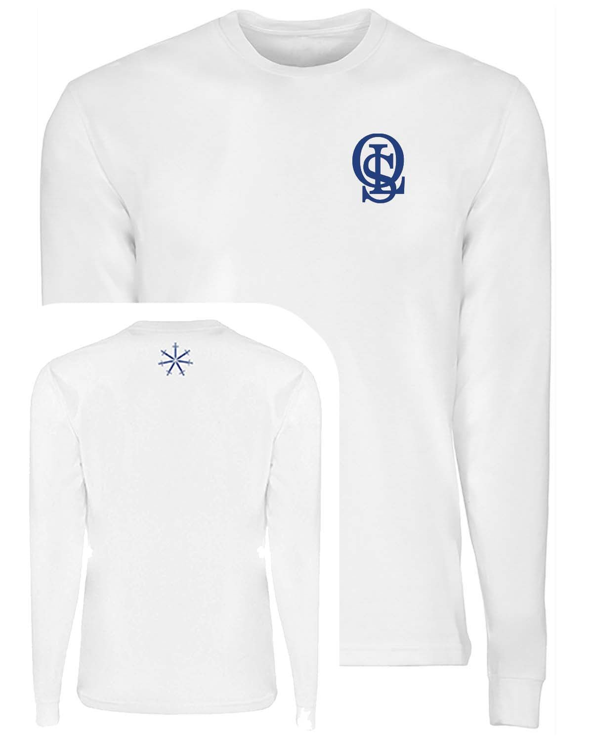 OLS Unisex Blended Long Sleeve T-Shirt Printed and Back Print - Mato & Hash