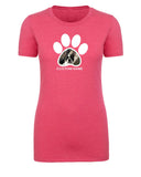 Paw Print + Custom Dog Picture & Name Womens T Shirts
