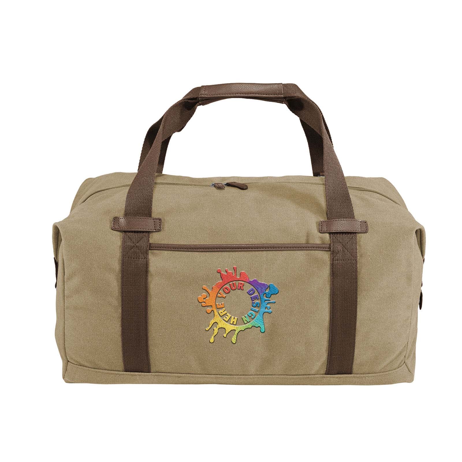 Port Authority® Cotton Canvas Duffel Embroidery - Mato & Hash