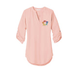 Port Authority ® Ladies 3/4-Sleeve Tunic Blouse Embroidery - Mato & Hash
