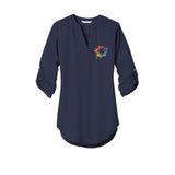 Port Authority ® Ladies 3/4-Sleeve Tunic Blouse Embroidery - Mato & Hash