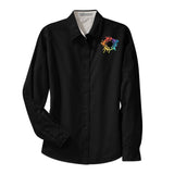 Port Authority® Ladies Long Sleeve Easy Care Shirt Embroidery