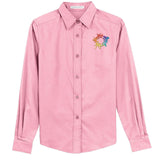 Port Authority® Ladies Long Sleeve Easy Care Shirt Embroidery - Mato & Hash