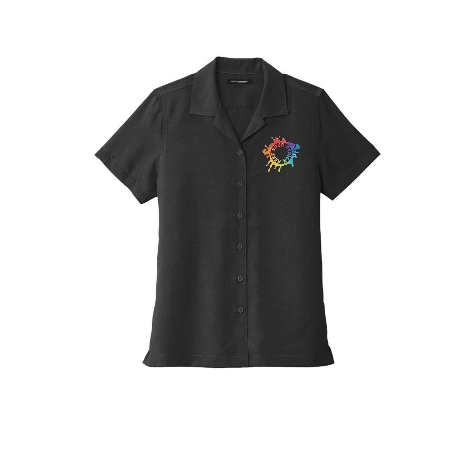 Port Authority ® Ladies Short Sleeve Performance Staff Shirt Embroidery - Mato & Hash