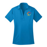 Port Authority Ladies Silk Touch 100% Polyester Performance Polo T-Shirt Embroidery