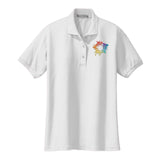 Port Authority Ladies Silk Touch Polyester/Cotton Blend Polo T-Shirt Embroidery - Mato & Hash