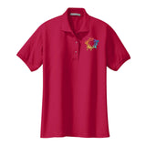 Port Authority Ladies Silk Touch Polyester/Cotton Blend Polo T-Shirt Embroidery - Mato & Hash