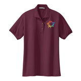 Port Authority Ladies Silk Touch Polyester/Cotton Blend Polo T-Shirt Embroidery