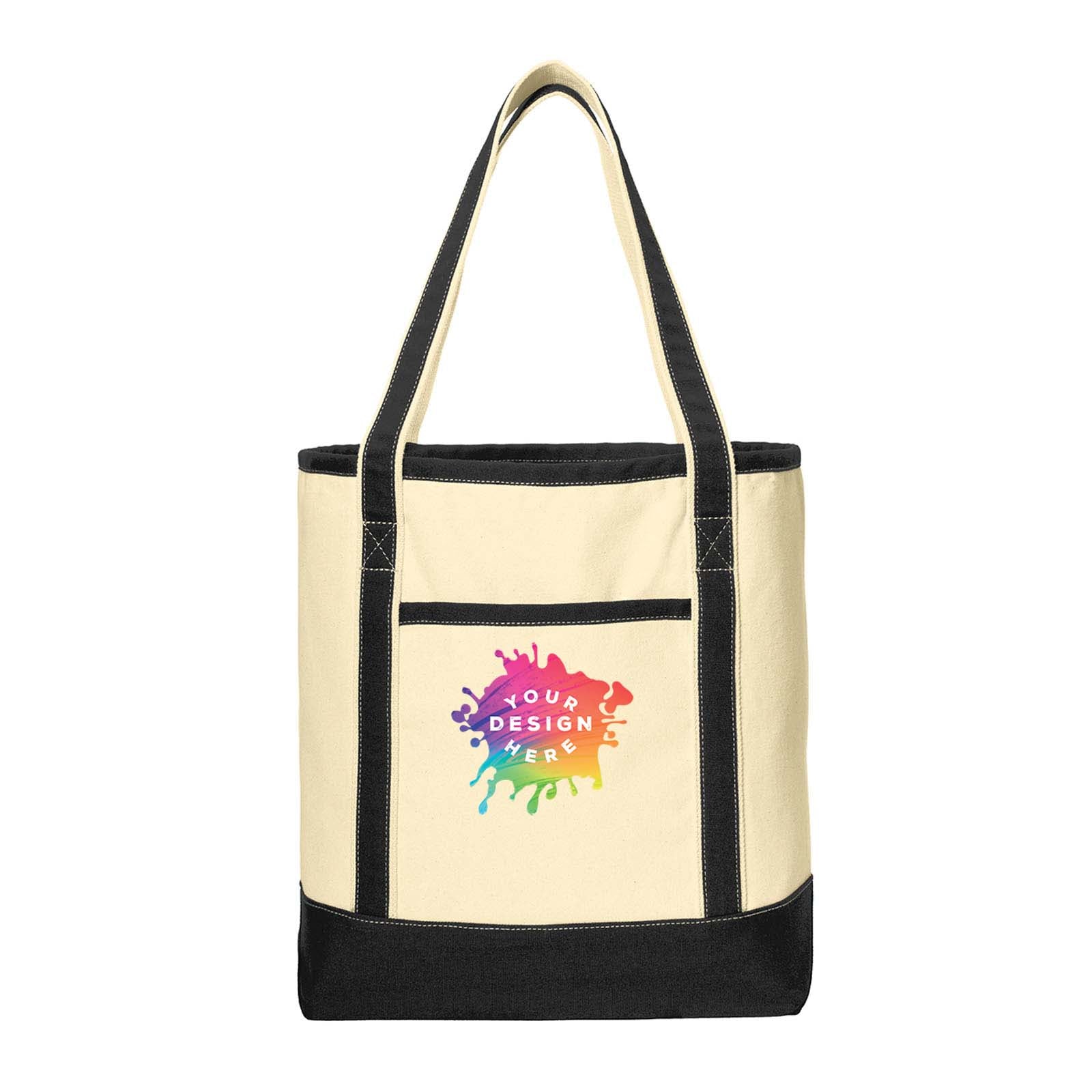 Port Authority® Large Cotton Canvas Boat Tote - Mato & Hash