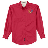 Port Authority® Long Sleeve Easy Care Shirt Embroidery - Mato & Hash