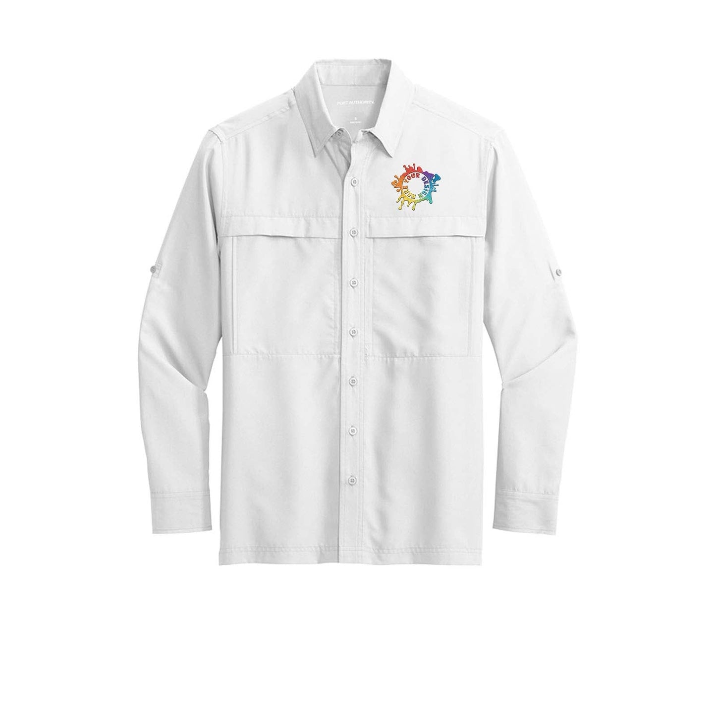 Port Authority® Long Sleeve UV Daybreak Shirt Embroidery - Mato & Hash