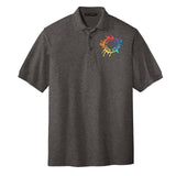 Port Authority Men's Silk Touch Polyester/Cotton Blend Polo T-Shirt Embroidery - Mato & Hash