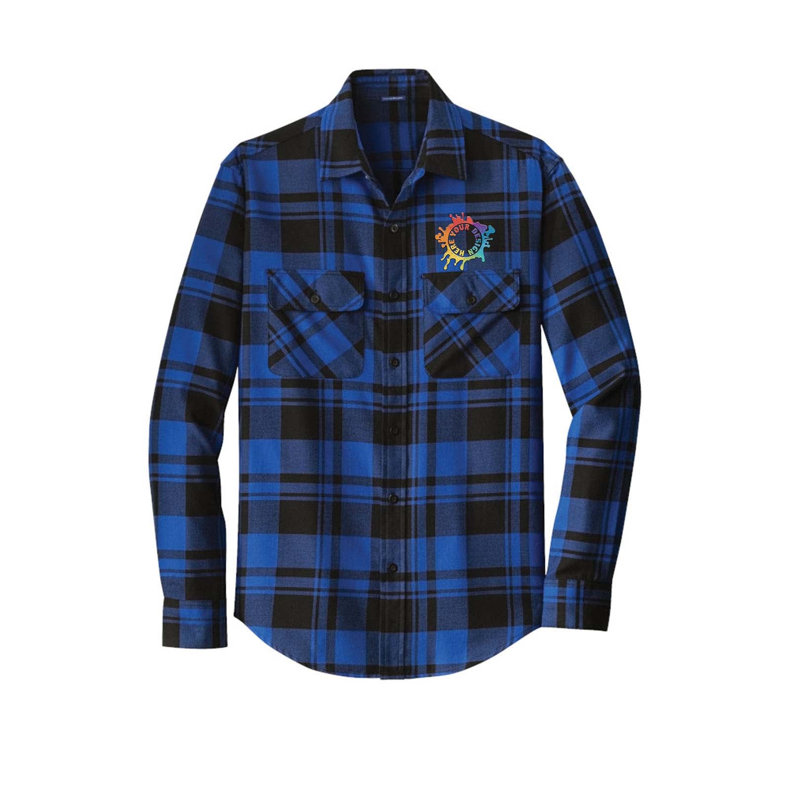 Port Authority® Plaid Flannel Shirt Embroidery - Mato & Hash