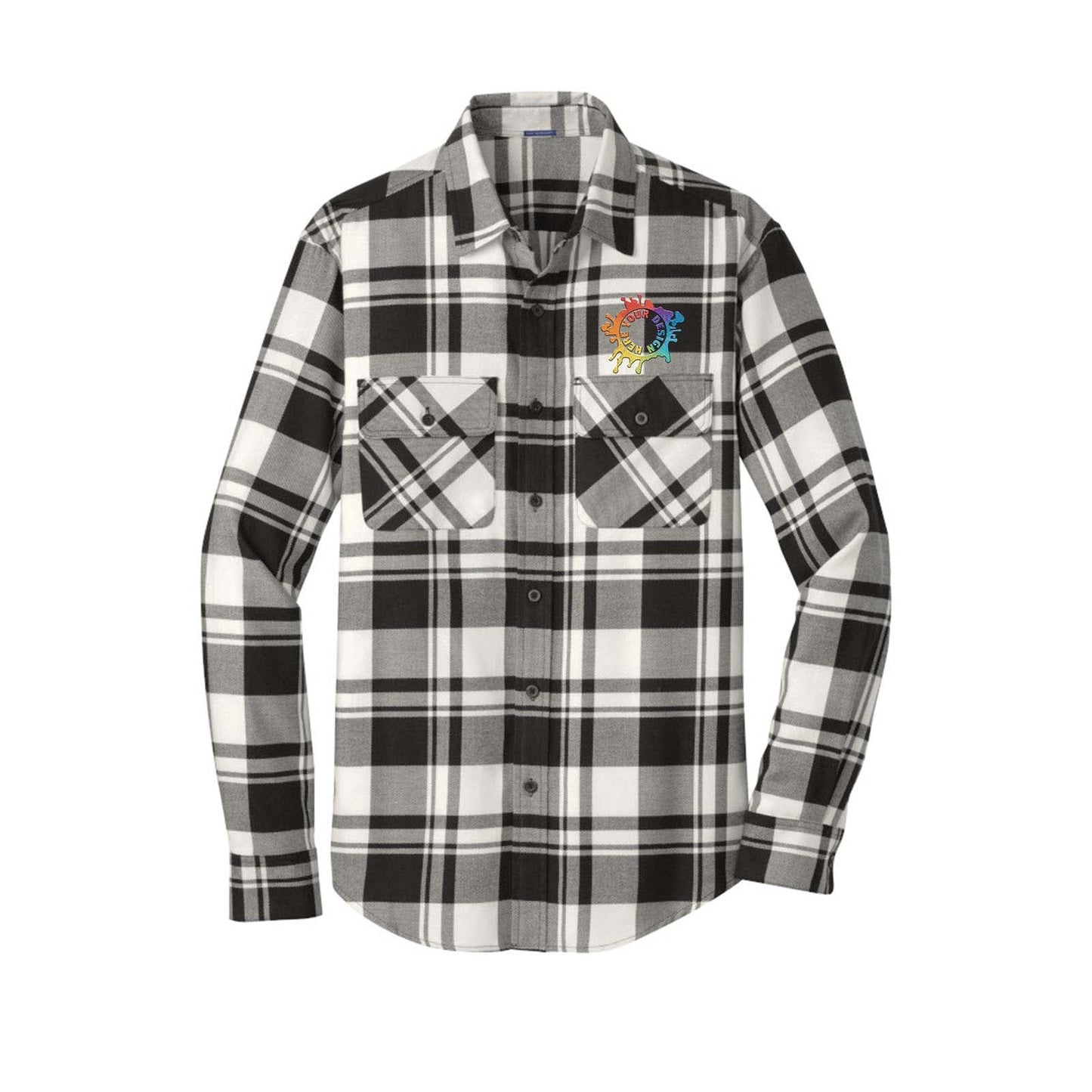Port Authority® Plaid Flannel Shirt Embroidery - Mato & Hash