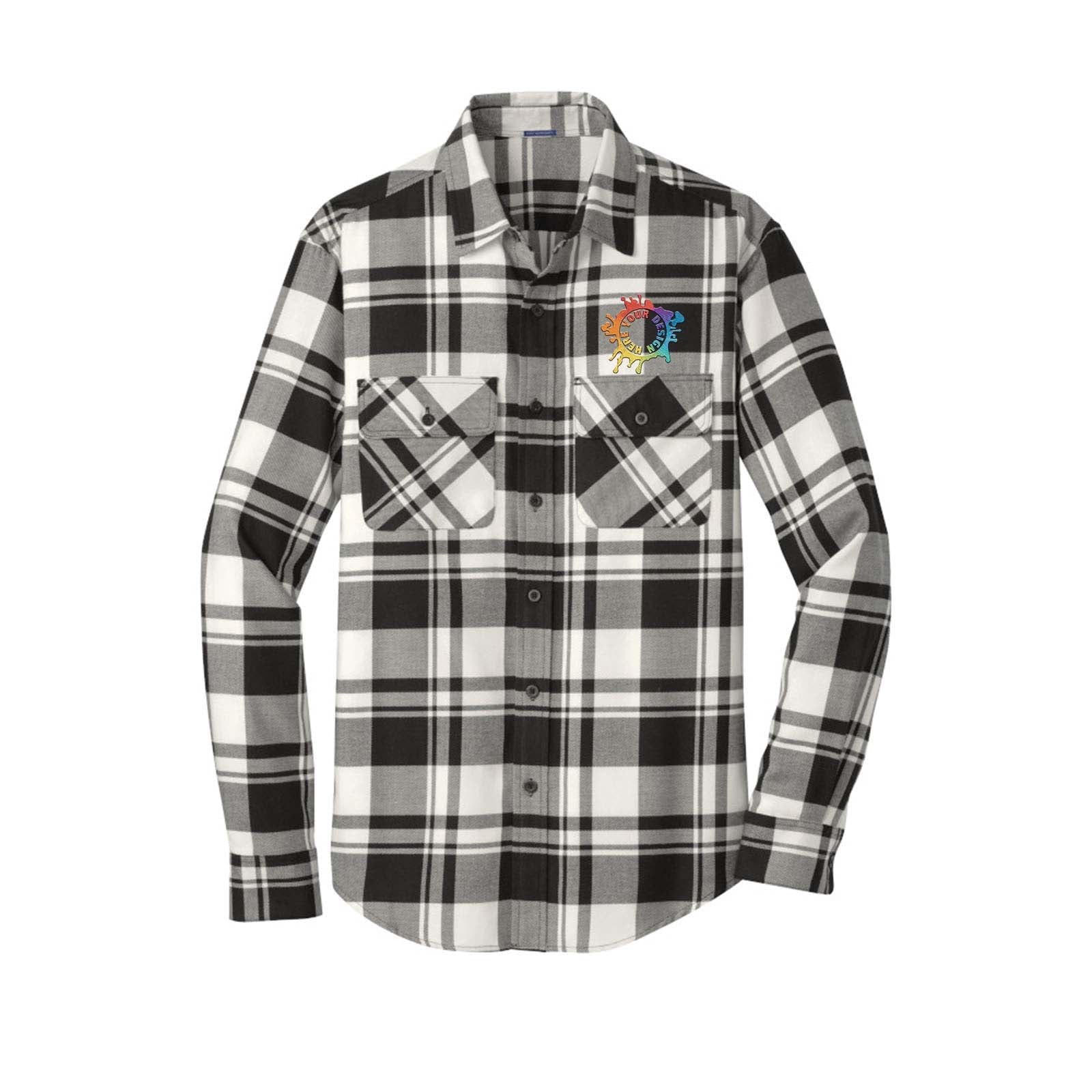 Port Authority® Plaid Flannel Shirt Embroidery - Mato & Hash