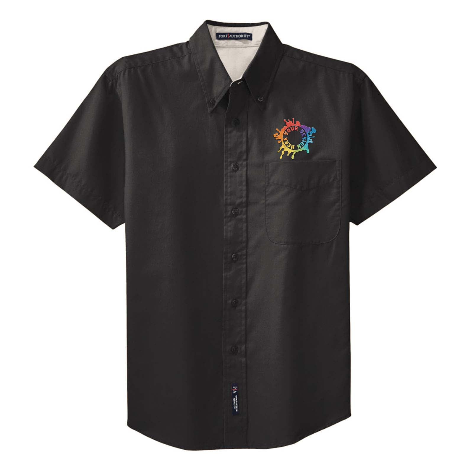 Port Authority® Short Sleeve Easy Care Shirt Embroidery - Mato & Hash