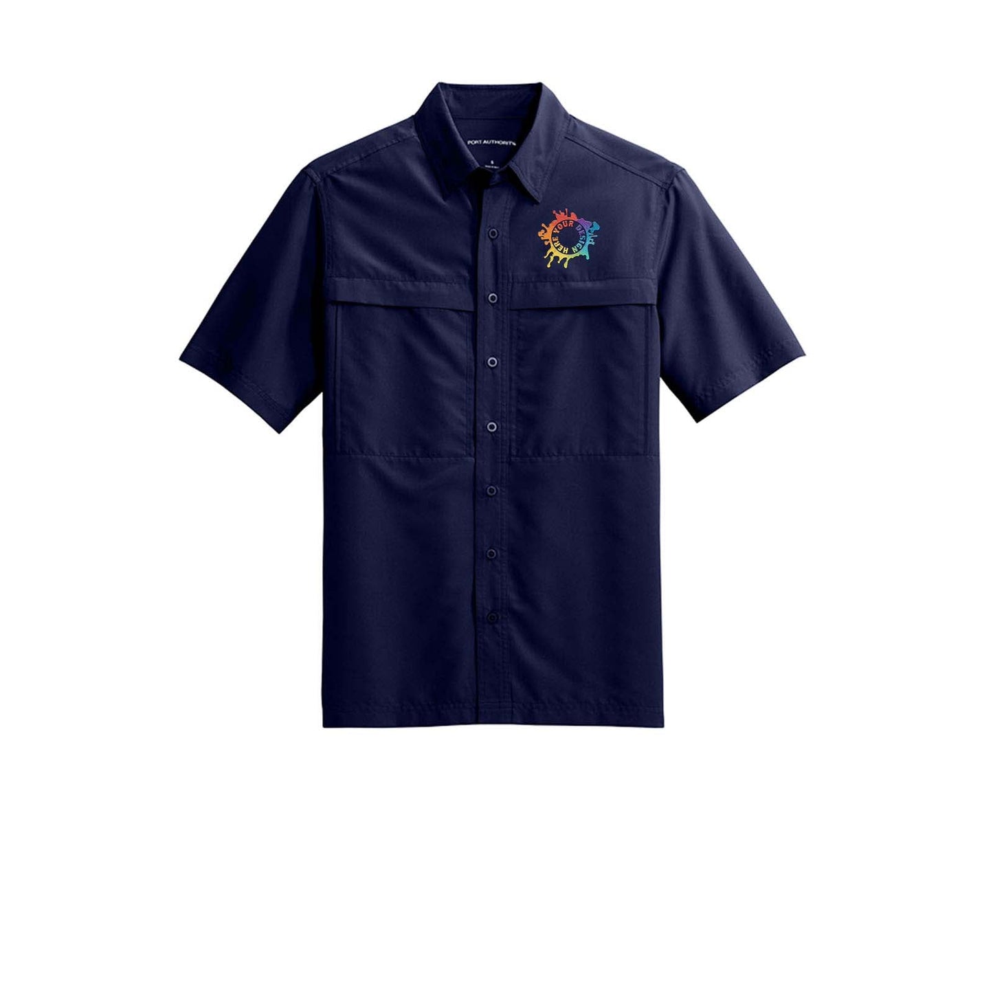 Port Authority® Short Sleeve UV Daybreak Shirt Embroidery - Mato & Hash