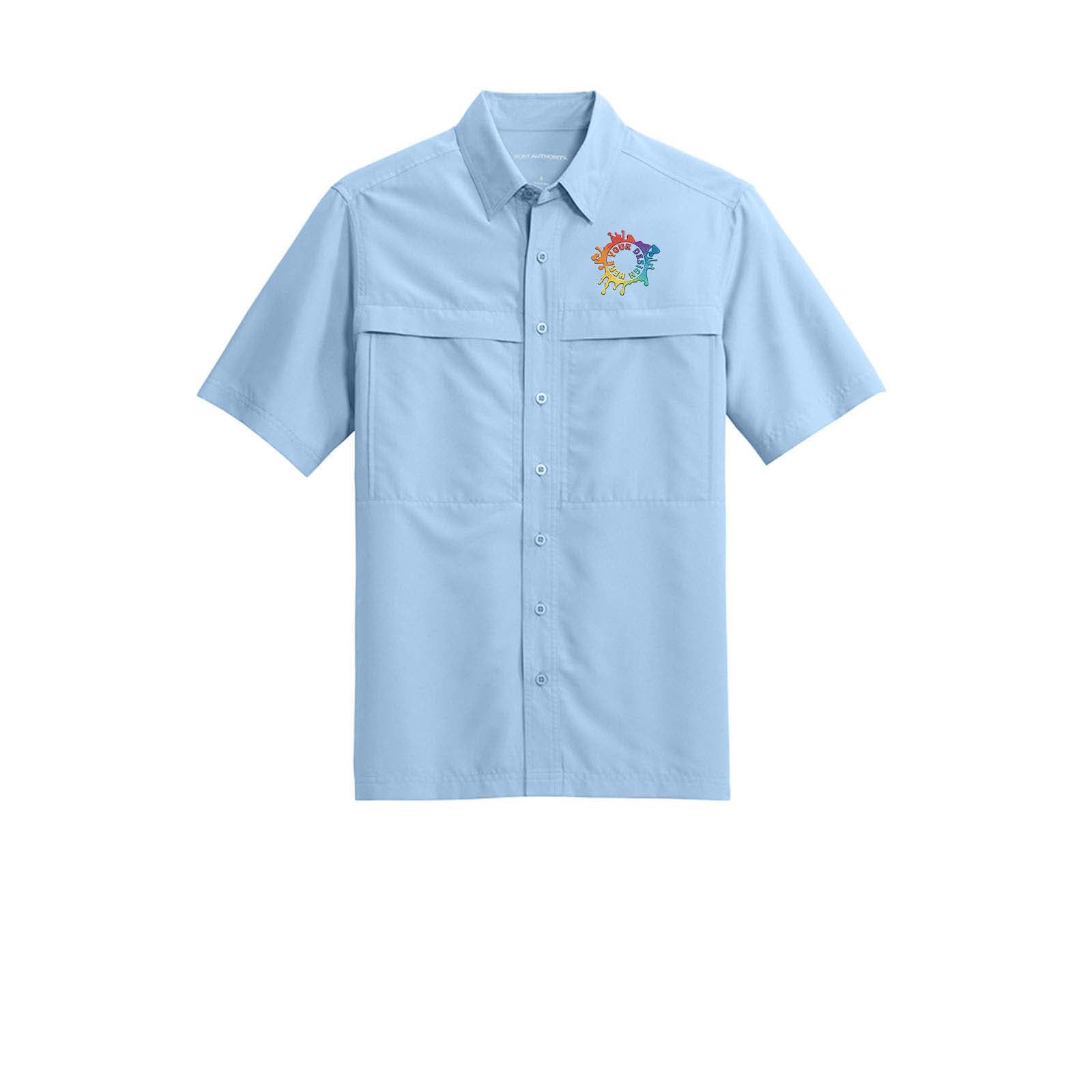 Port Authority® Short Sleeve UV Daybreak Shirt Embroidery - Mato & Hash