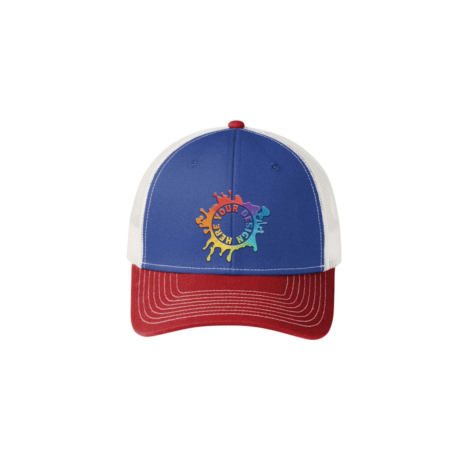 Port Authority® Snapback Trucker Cap Embroidery - Mato & Hash