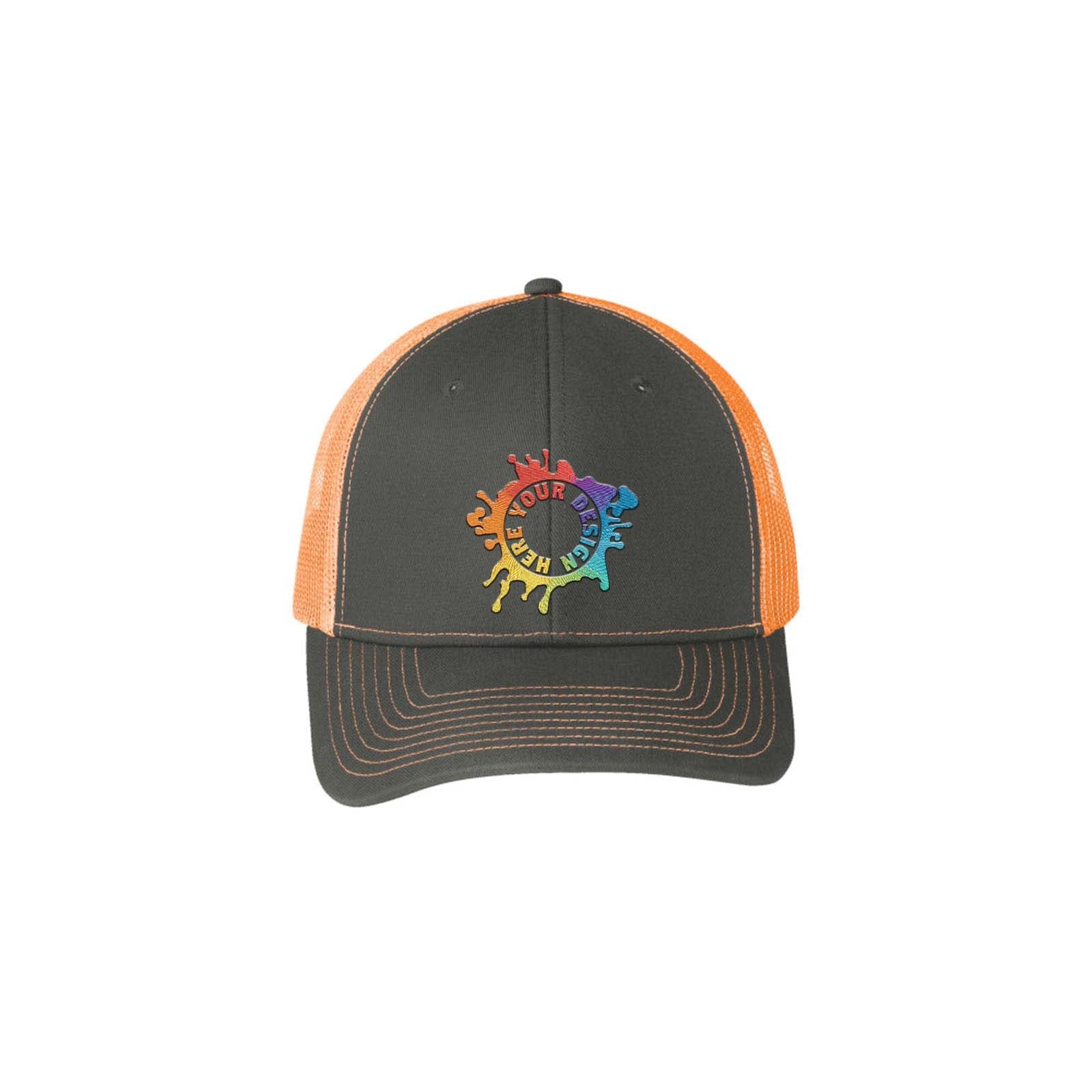 Port Authority® Snapback Trucker Cap Embroidery - Mato & Hash