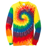 Port & Company 100% Cotton Unisex Tie-Dye Long Sleeve T-Shirt Embroidery - Mato & Hash