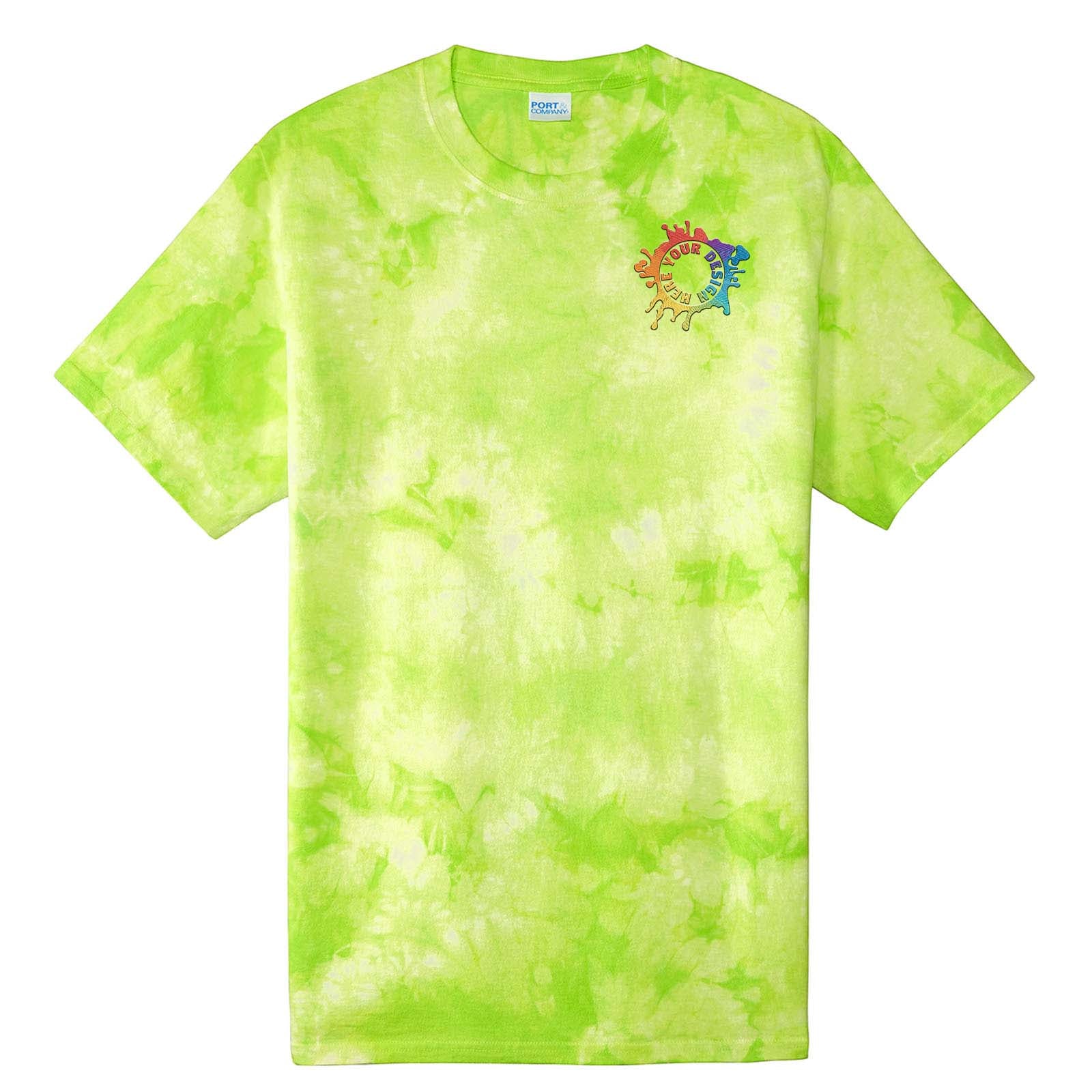 Port & Company ® Crystal Tie-Dye Tee Embroidery - Mato & Hash