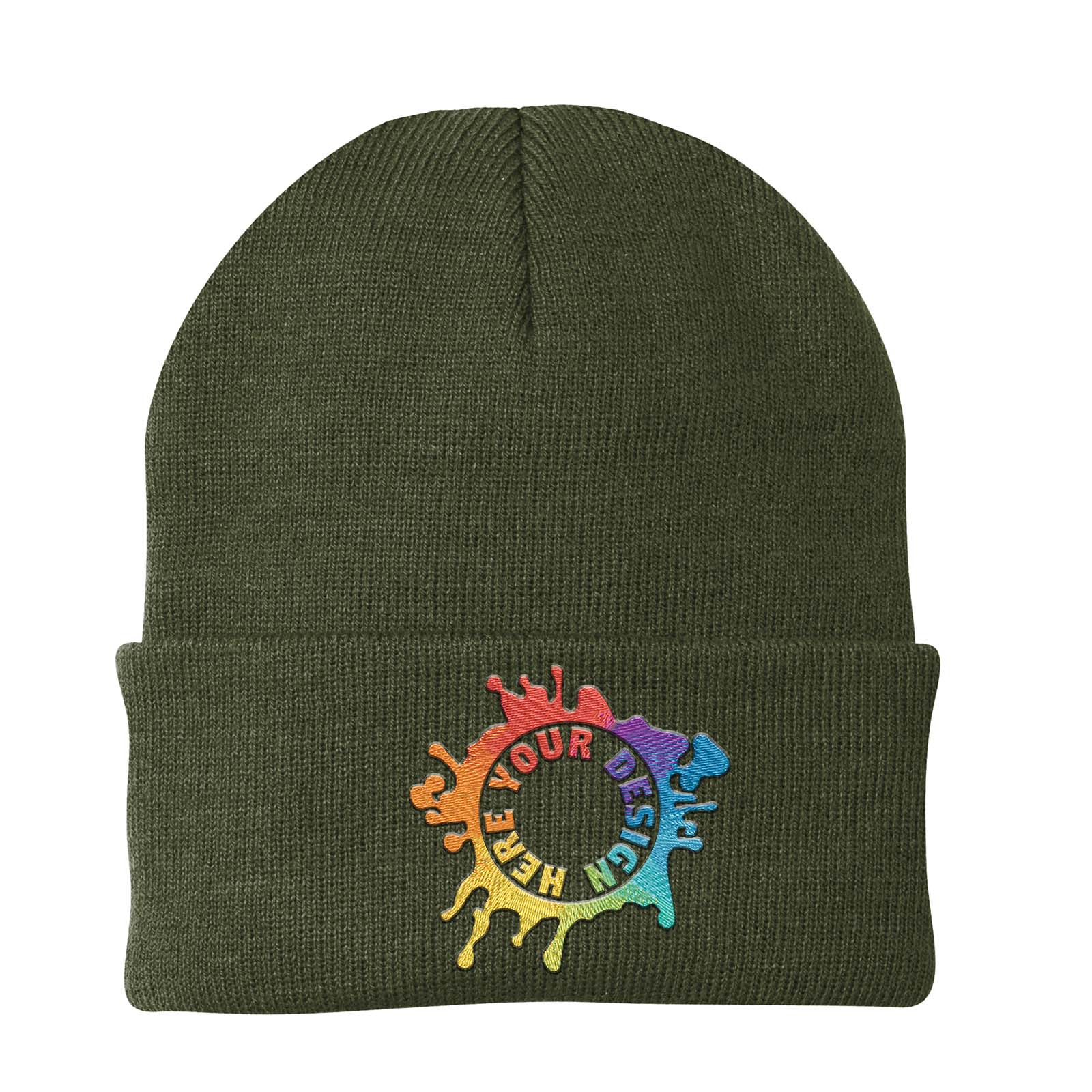 Port & Company® Knit Cap Embroidery - Mato & Hash