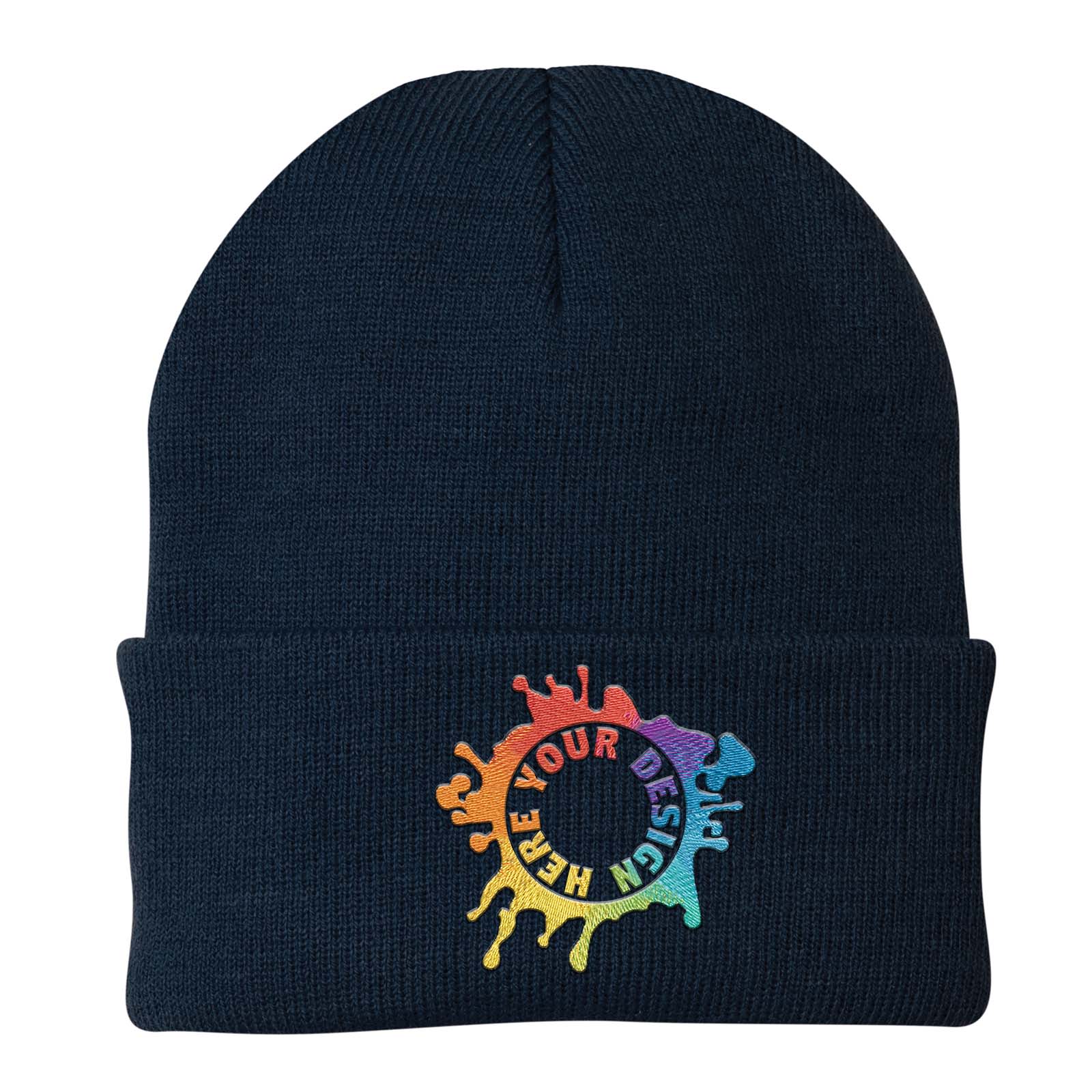 Port & Company® Knit Cap Embroidery - Mato & Hash