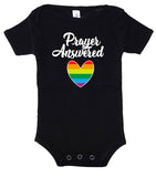 Prayer Answered + Rainbow Heart Baby Romper