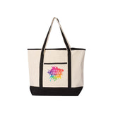 Q-Tees 34.6L Large Canvas Deluxe Tote